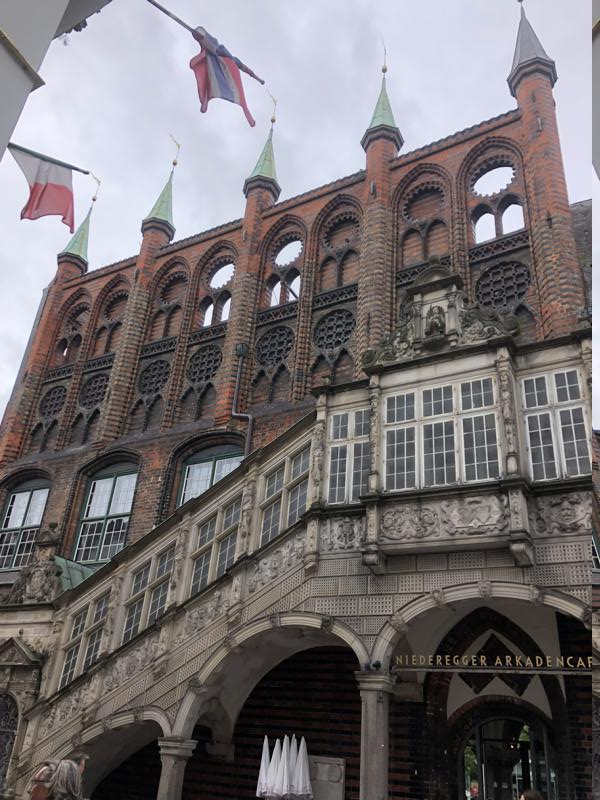 Vorderansicht des Lübecker Rathauses