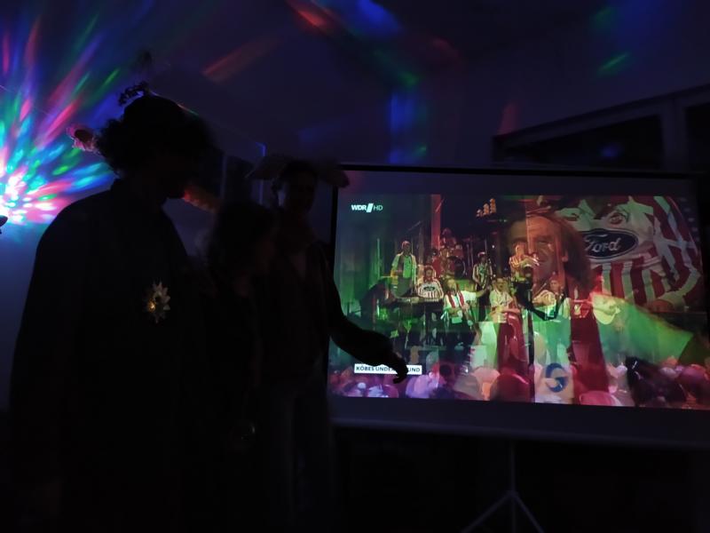 Stunksitzung auf der Großleinwand