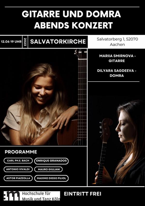 Plakat Konzert für Gitarre und  Domra